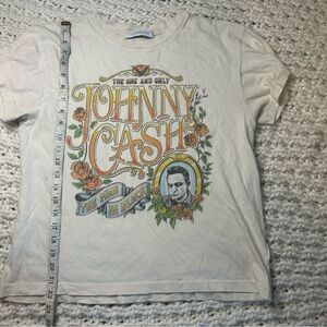 Johnny Cash Graphic Tee - White large